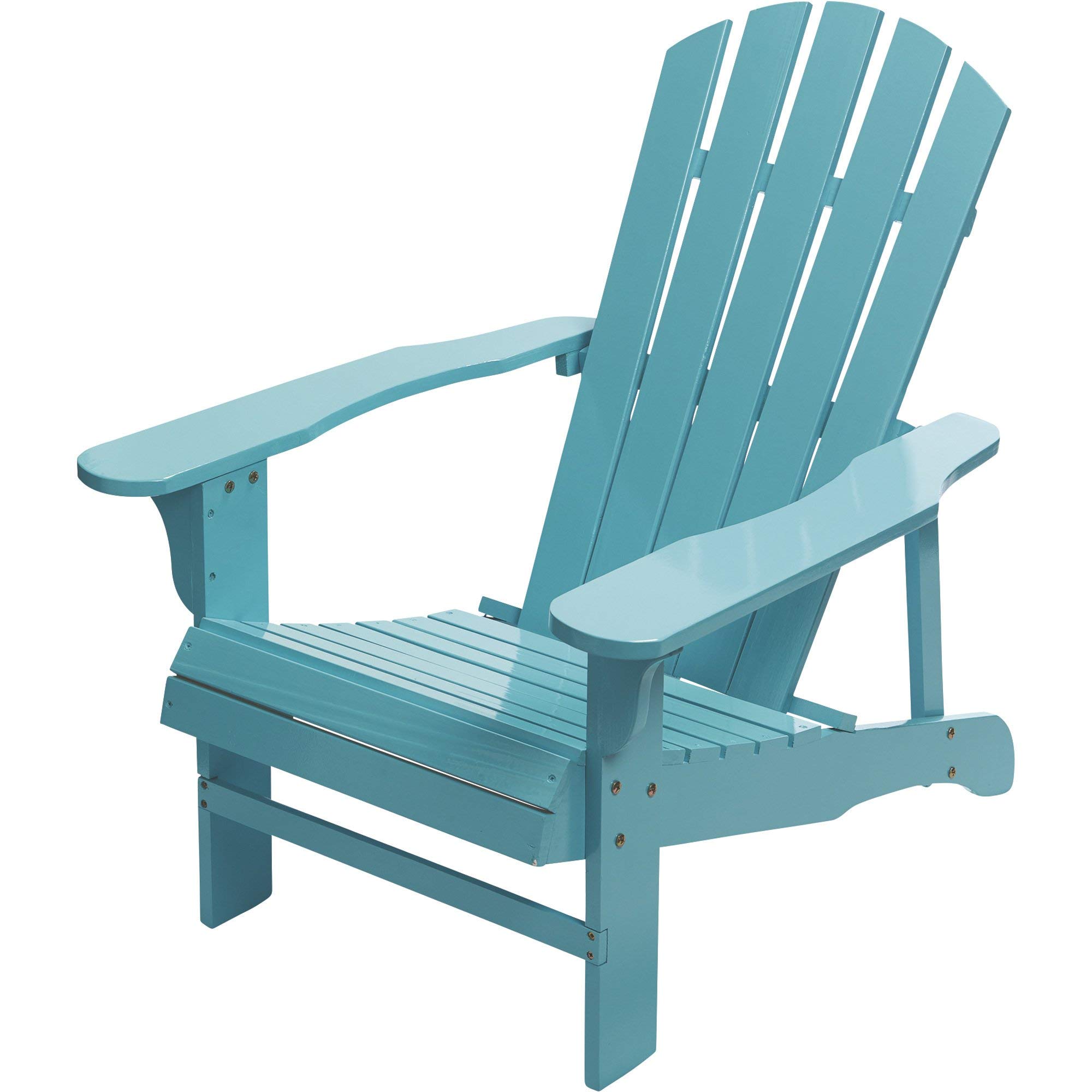 Leigh Country Turquoise Adirondack Chair - Outdoor Patio Furniture for Garden, Deck & Backyard Relaxation (TX 38999)