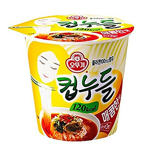 OTTUGI Korean Low-Calorie Ramen - 120kcal Spicy Noodles (15 Pack) for Diet & Snacking