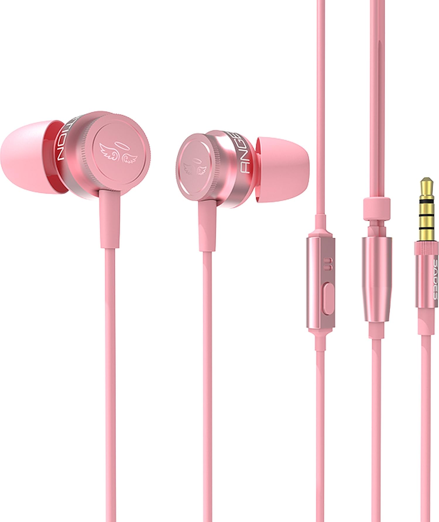 SADES Wings 10 SA-610 Gaming Headset with Microphone - Pink Wireless Over-Ear Headphones for PC, PS4, PS5, Xbox - Noise Cancelling for Streaming, Online Classes & Work from Home