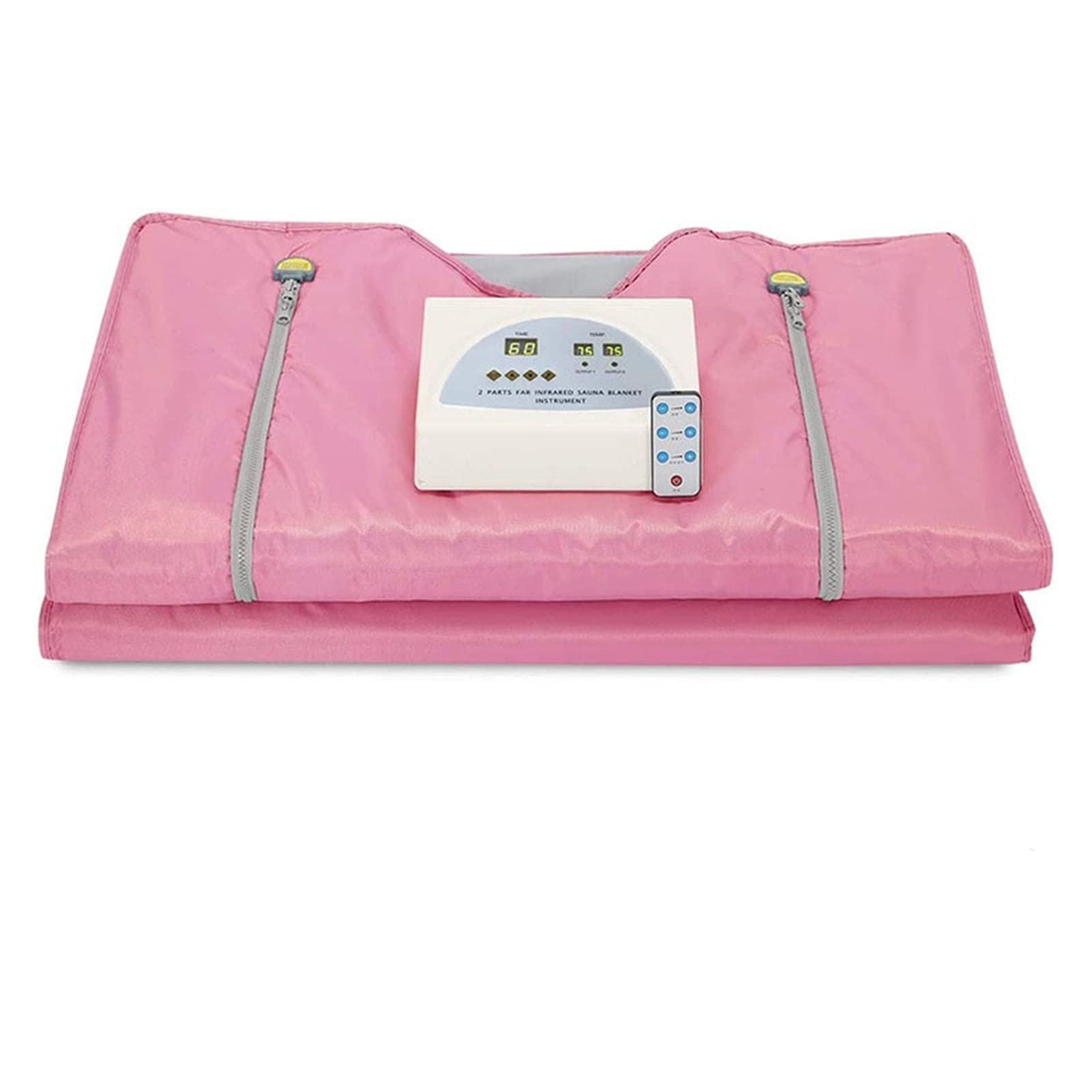 LYHSH 2 Zone Heating Sauna Blanket for Weight Loss & Detox - Professional Body Shaper with Anti-Aging Therapy, Home Use Portable Sauna (Pink) - Perfect for Relaxation, Post-Workout Recovery & Spa Day at Home