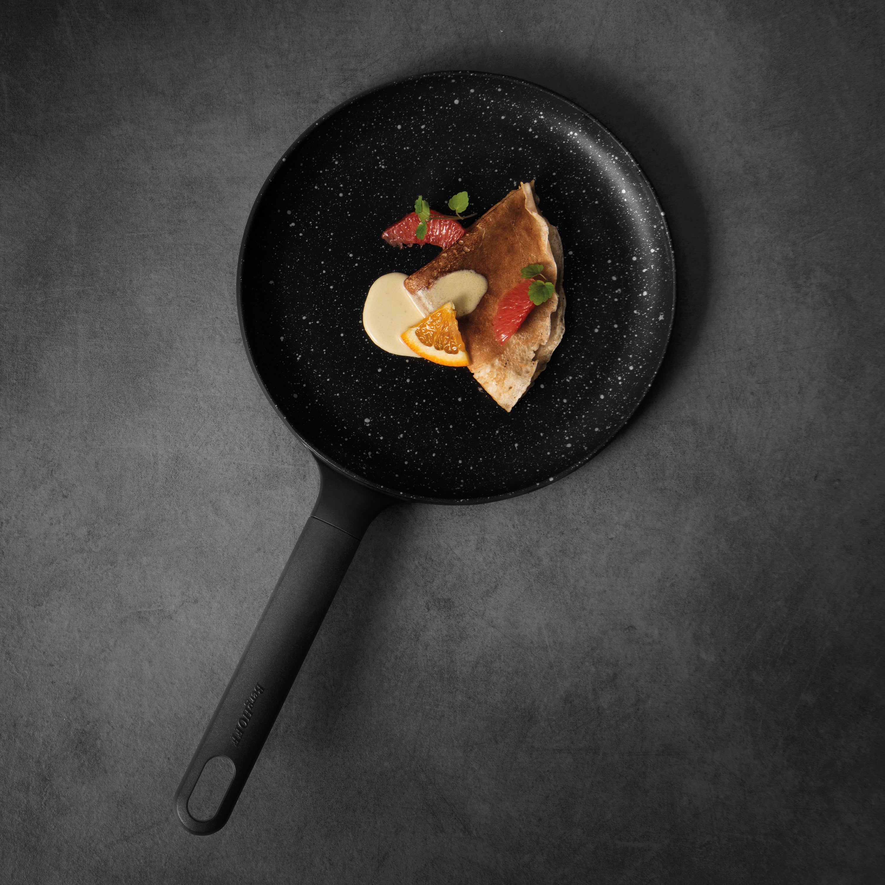 BergHOFF GEM 10-Inch Non-Stick Pancake Pan - Black | Professional Griddle for Fluffy Pancakes, Crepes & Eggs | Perfect for Breakfast, Brunch & Family Cooking
