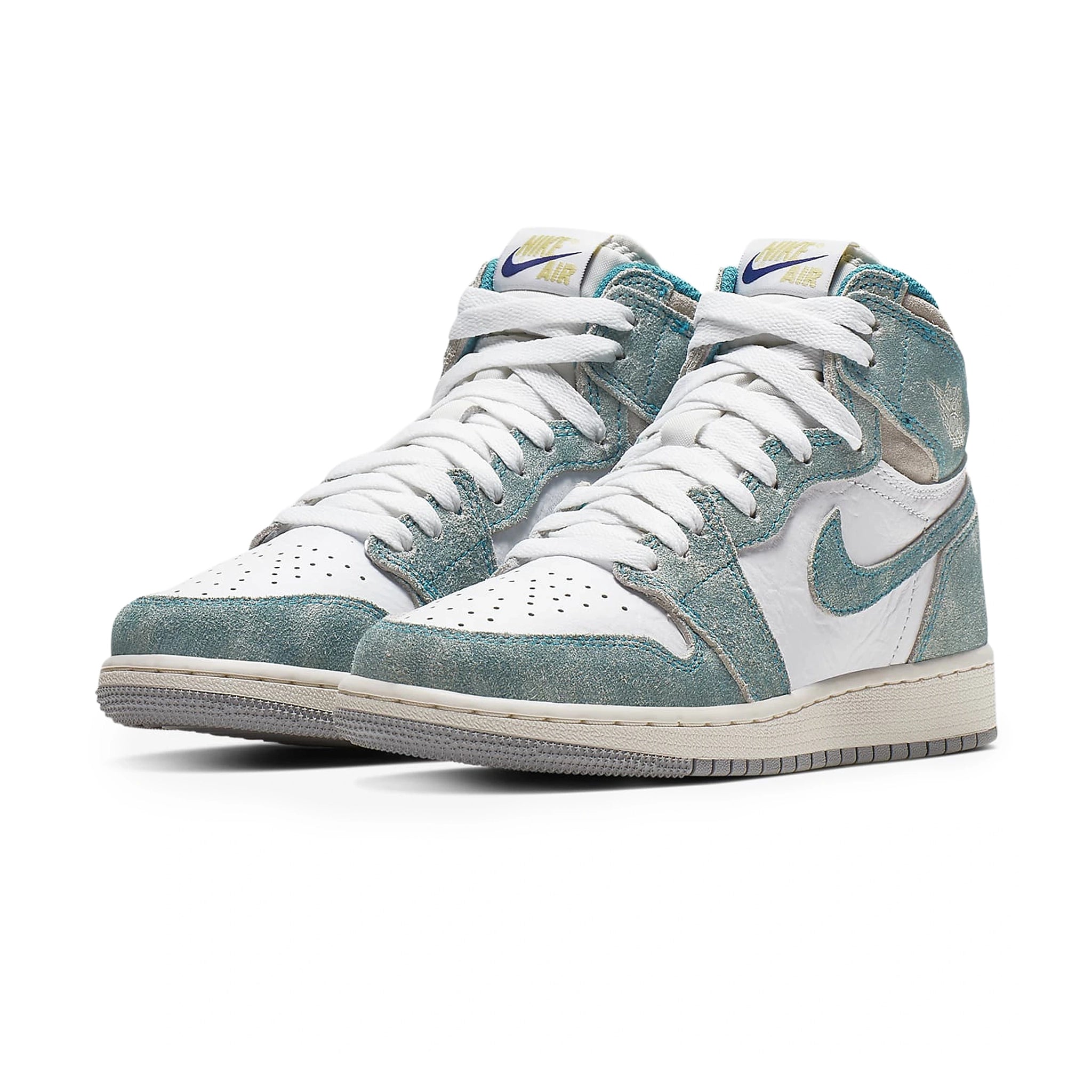 Air Jordan 1 Retro High OG Turbo Green Sneakers for Girls - Classic Basketball Shoes for Casual Wear & Street Style Fashion