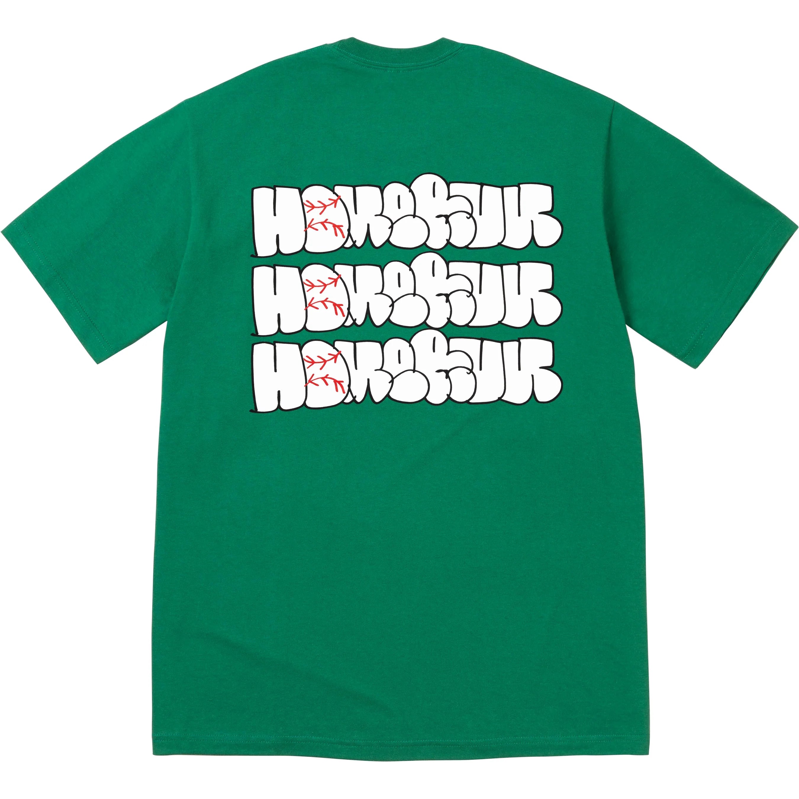Supreme Homerun T-Shirt - Light Pine Green Cotton Tee for Men | Casual Streetwear & Baseball Fan Apparel | Perfect for Sports Events & Everyday Wear