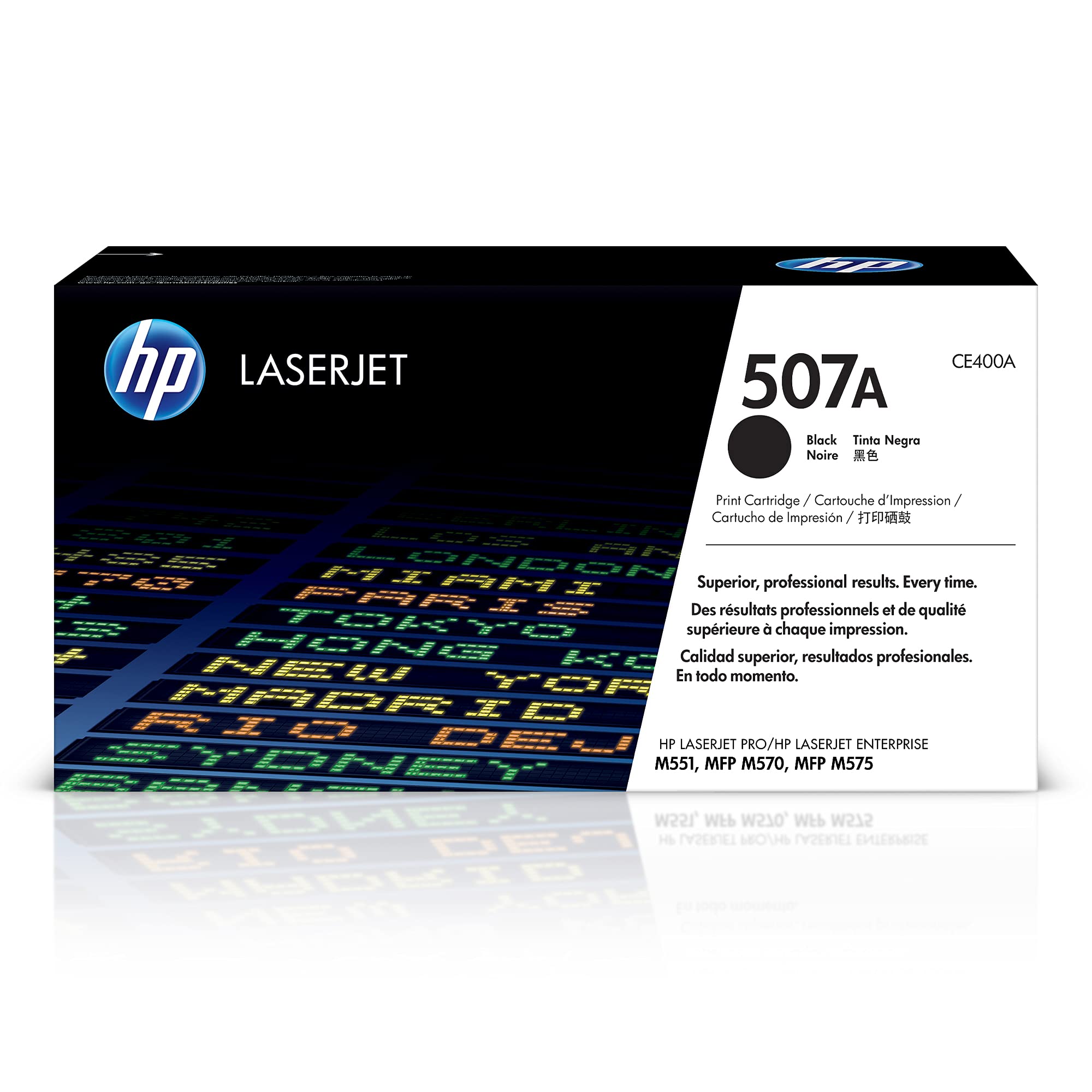 HP 507A Black Toner Cartridge - Compatible with HP LaserJet Enterprise 500 Color M551/M575 & Pro 500 Color MFP M570 Series (CE400A) | High-Quality Printing for Office Documents, Reports & Business Materials