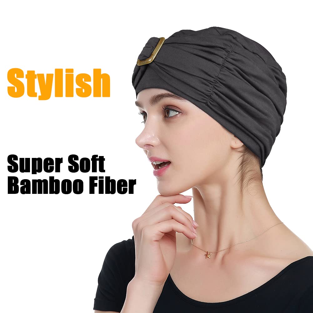 Soft & Stylish Chemo Turban Headwear for Women - Warm Beanie Hats for Cancer Patients - Perfect for Cold Weather, Chemotherapy & Everyday Comfort
