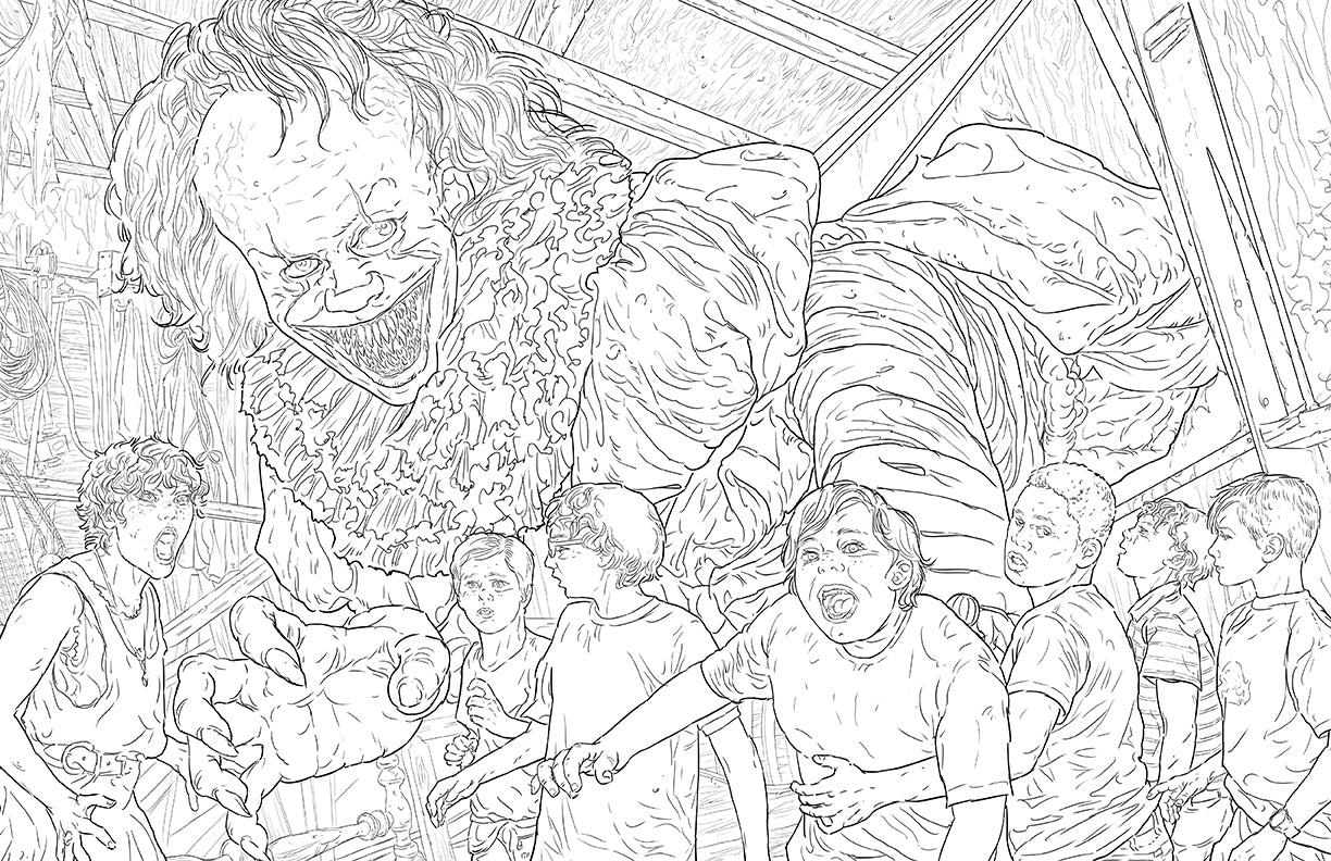IT: The Official Coloring Book - Scary Movie Inspired Art Therapy for Adults & Kids - Perfect for Halloween, Gifts & Relaxation