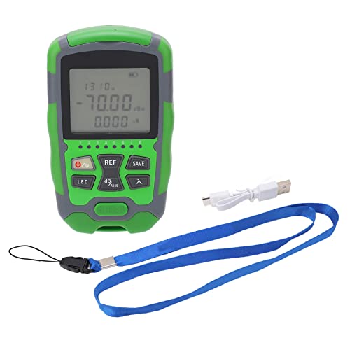Portable Digital Optical Fiber Power Meter - Handheld Fiber Optic Cable Tester with LCD Display | Perfect for Network Installation, Maintenance & Telecom Field Testing