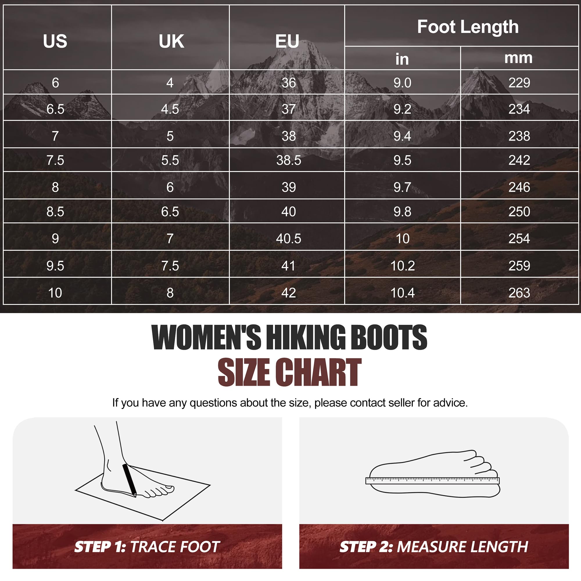 **Women's Waterproof Hiking Boots - Non-Slip, Breathable & Comfortable for Outdoor Trekking, Camping & Trail Adventures**
