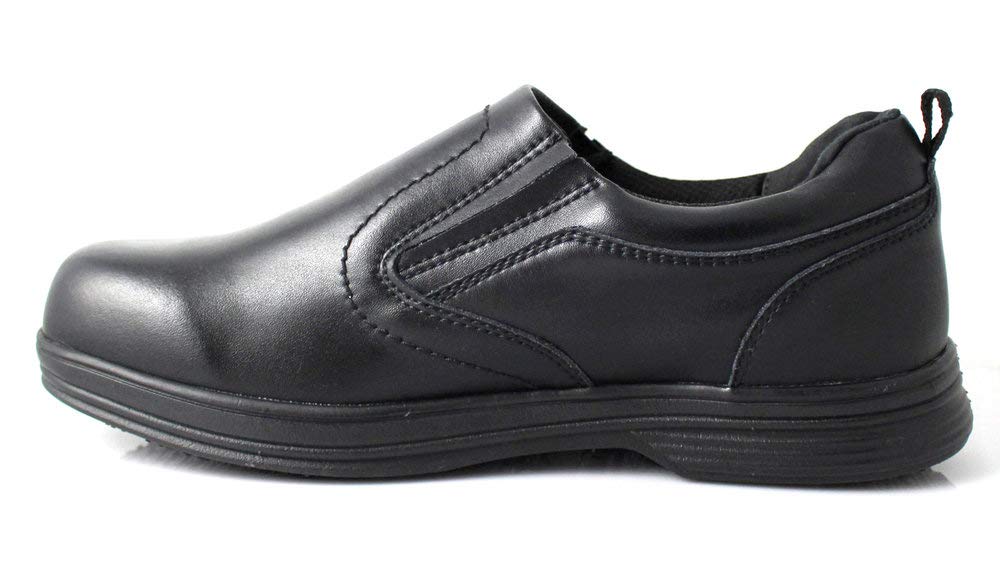 Laforst Men's 8411 Non-Slip Work Shoes - Waterproof & Stain Resistant Microfiber - Comfortable Slip-Resistant Shoes for Restaurant Servers, Chefs & Food Service Workers