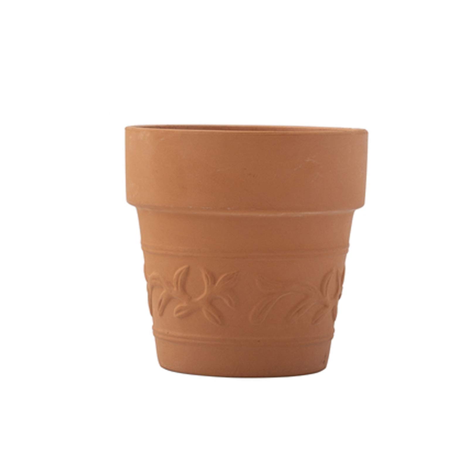 Modern Ceramic Flower Pots with Drain Hole & Saucer - Indoor/Outdoor Planters for Succulents, Herbs & Flowers - Decorate Home, Office, Garden (2