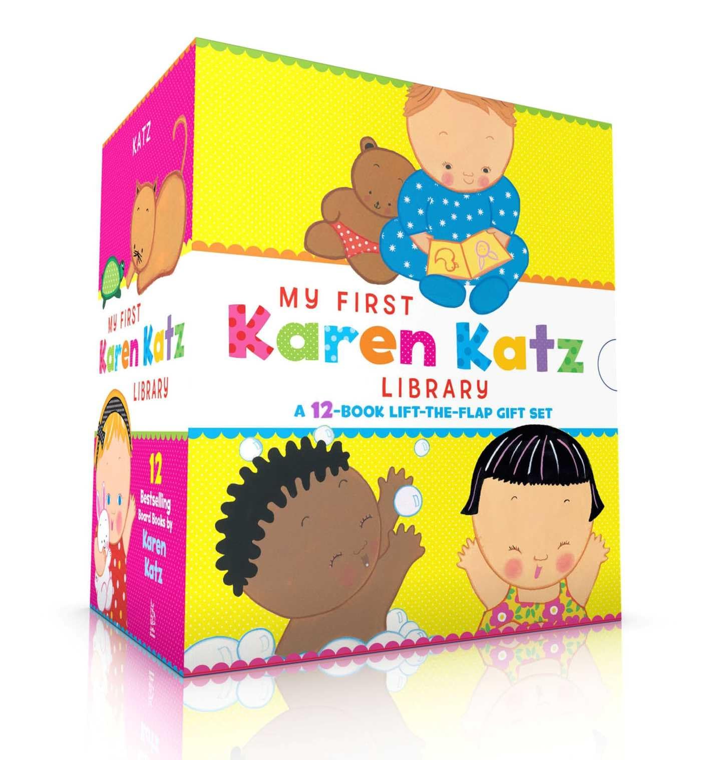 My First Karen Katz Library Boxed Set - Peek-a-Baby, Baby's Tummy, Baby's First Words & More | Interactive Lift-the-Flap Board Books for Toddlers 1-3 Years | Perfect for Early Learning, Baby Showers & Preschool Education