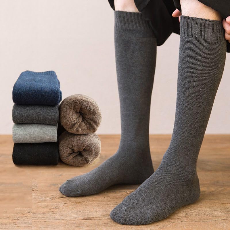 Women's Thermal Knee High Socks - Soft Cotton Winter Socks for Hiking, Work & Cold Weather | Perfect for Outdoor Activities, Office Wear & Cozy Gifts