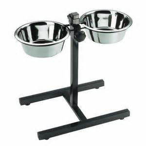 Adjustable Elevated Large Dog Bowl Feeder - Perfect for Large Breed Dogs, Raised Dog Food and Water Bowl for Joint Health, Ideal for Home, Kitchen, or Outdoor Use