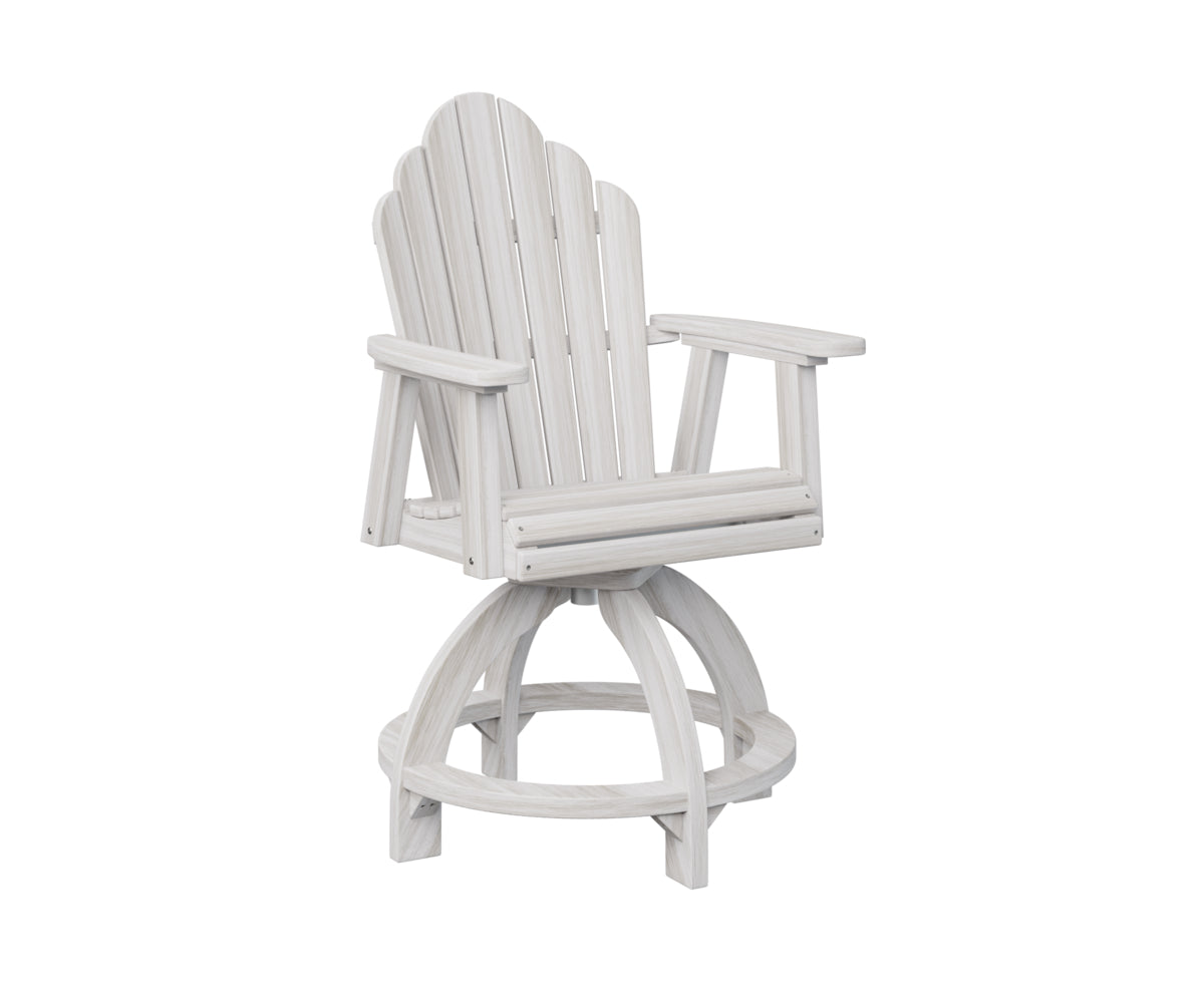 Berlin Gardens Cozi Back Swivel Counter Chair - Adjustable Height Bar Stool with Padded Seat for Kitchen Island, Breakfast Nook & Home Bar - Comfortable Modern Dining Furniture