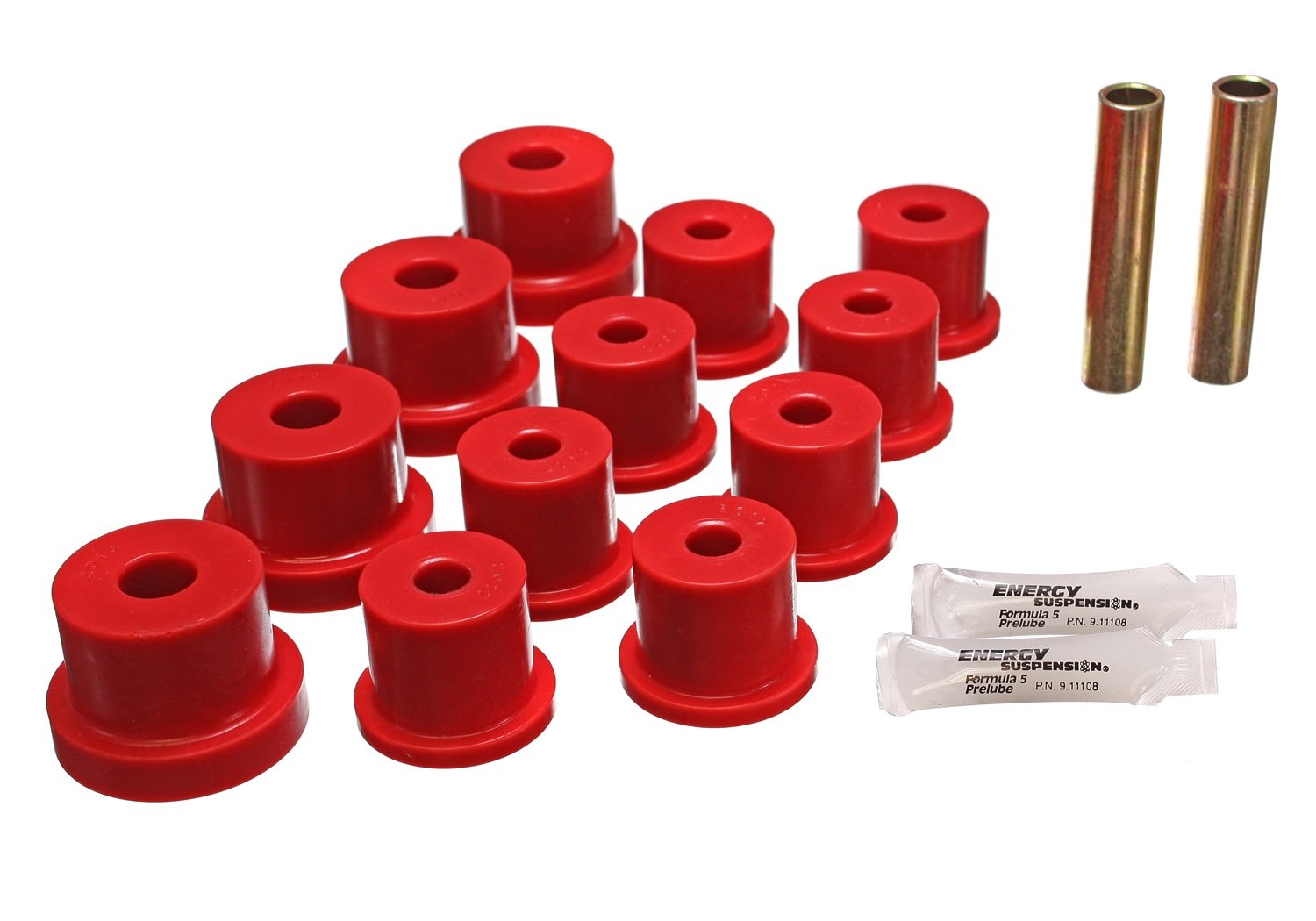 Energy Suspension 3.2122R Nova Mono Leaf Spring Bushing Kit - High Performance Polyurethane Bushings for Chevrolet Nova - Improves Handling & Ride Comfort for Street & Track Use