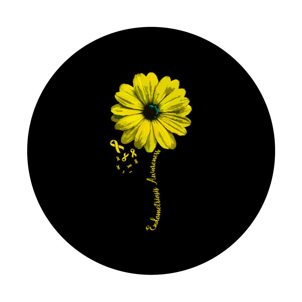 Endometriosis Awareness Family Survivor Phone Grip & Stand - Stylish PopSocket for Phones and Tablets, Perfect for Daily Use, Travel, and Office