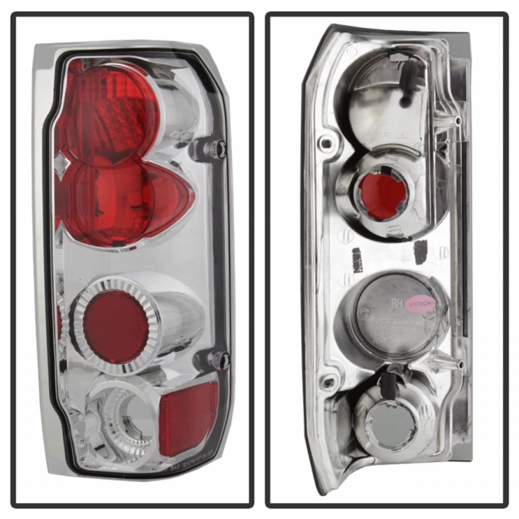 Spyder Euro Style Chrome Tail Lights for Ford F-150 1987-1996 - Pair (5003317) | Perfect for Truck Customization & Nighttime Visibility