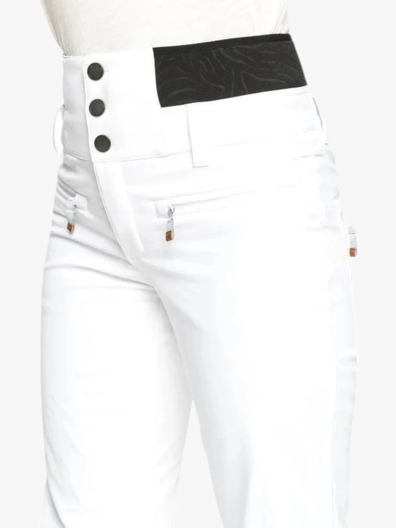 ROXY Women's Snow Rising High Snowboard Pants - White - Waterproof & Insulated for Winter Sports & Outdoor Adventures