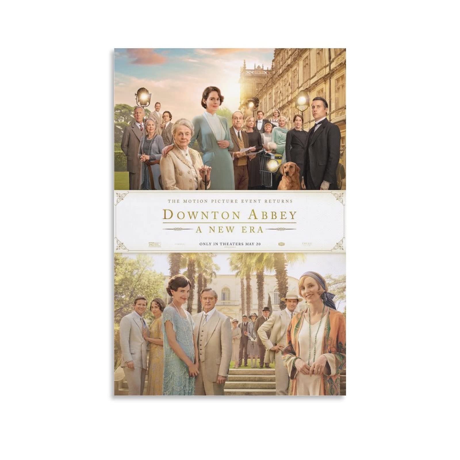 Downton Abbey Movie Poster - Premium 24x36 Inch (60x90cm) Wall Art Print for Home Theater Decor, Living Room & Bedroom Wall Decoration - Perfect Gift for TV Show Fans