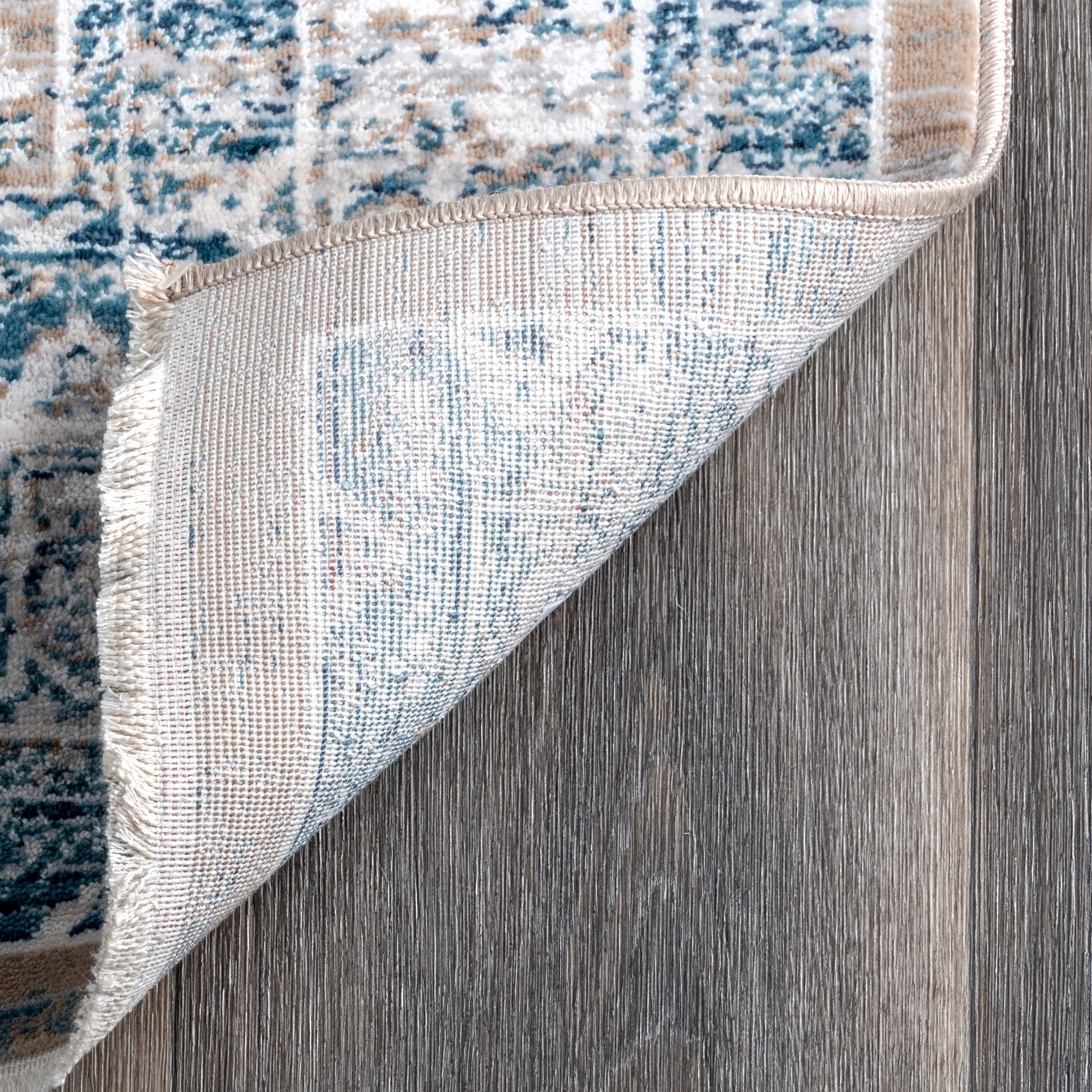 NuLOOM Kaia Oriental Style Iris Medallion Area Rug 5'3