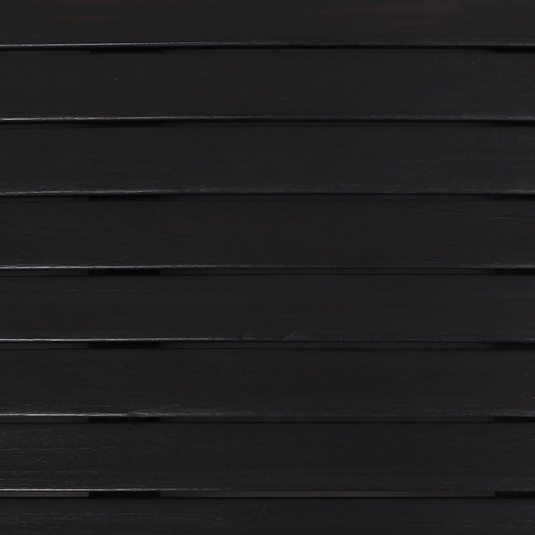 Premium Teak Wood Bath Mat - Waterproof Shower Floor Mat for Bathroom - Natural Wooden Bathtub Mat with Drainage Slats - Modern Blackened Finish - Perfect for Spa, Luxury Bathroom & Wet Areas