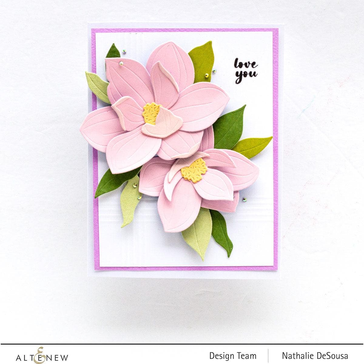 Southern Magnolia Layering Die Set for Card Making & Scrapbooking - Floral Paper Crafting Dies for DIY Greeting Cards, Wedding Invitations & Home Decor