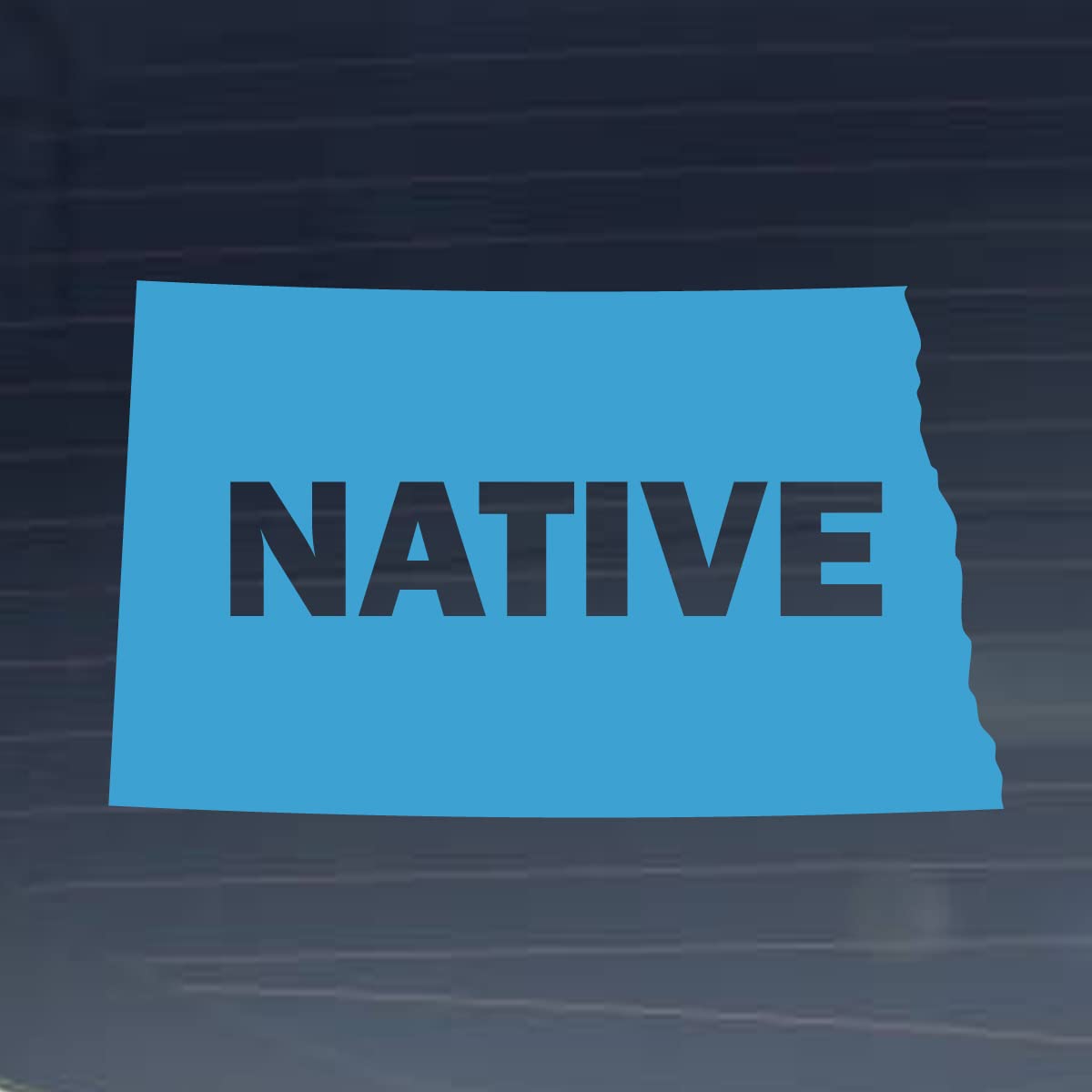 North Dakota State Map Shape Vinyl Decal - 8 Inch Ice Blue Milk Mug Design for Home Decor | Perfect for State Pride, Gifts & Kitchen Accessories