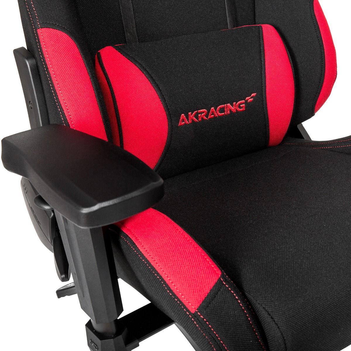 AKRACING K7012 Gaming Chair - Ergonomic Racing Style PC & Office Chair with Adjustable Height, Lumbar Support - Black & Red for Gamers, Streamers, and Esports Enthusiasts