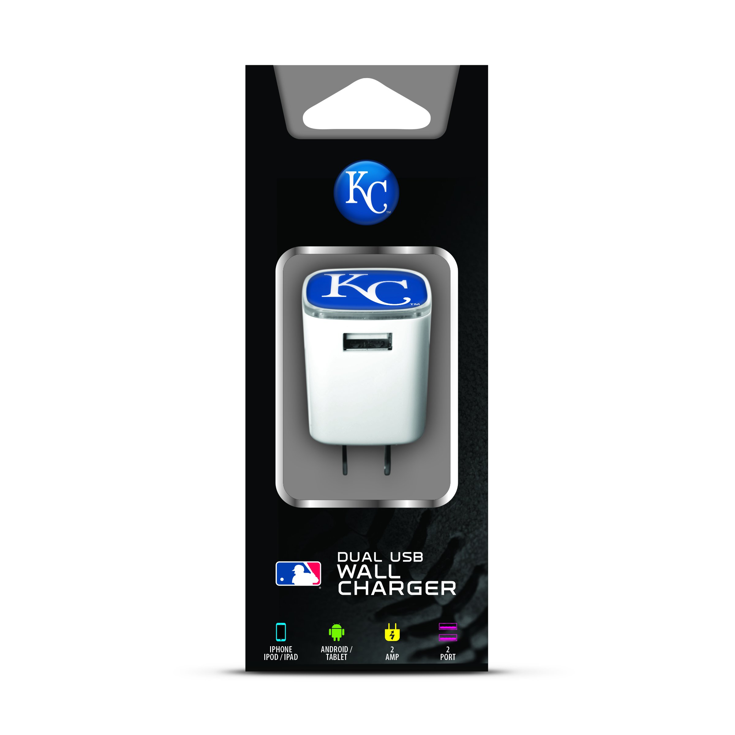 Mizco MLB Universal AC Wall Charger with Big Logo - Fast Charging for iPhone, Android, Samsung - Perfect for Home, Office & Travel