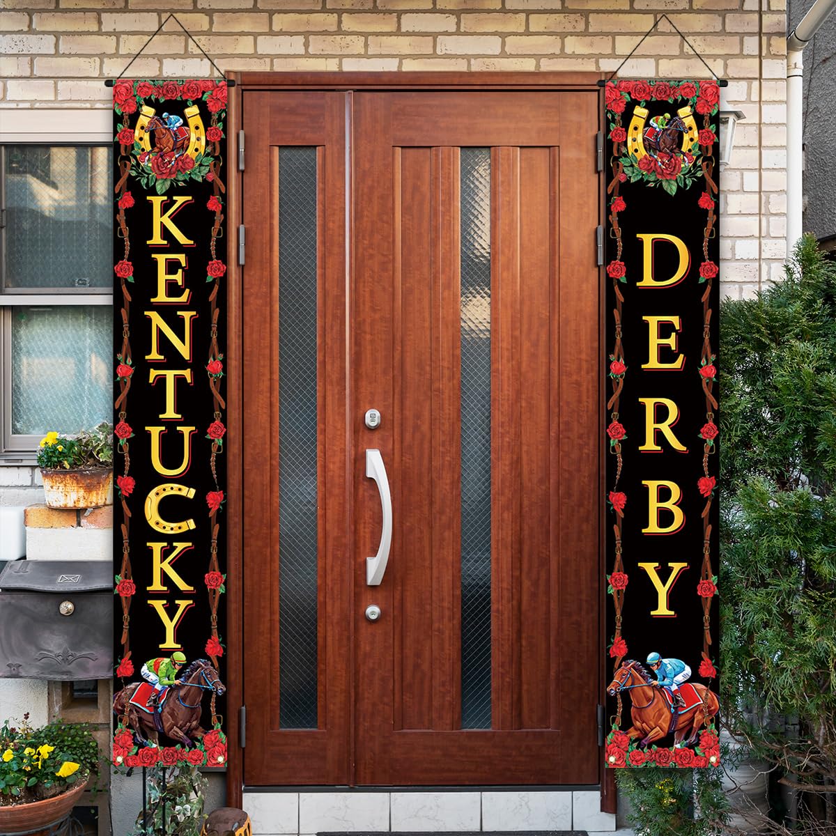 Kentucky Decorations & Party Supplies - Kentucky Themed Door Cover, Banner & Home Decor for Derby Parties, Tailgates & Southern Celebrations