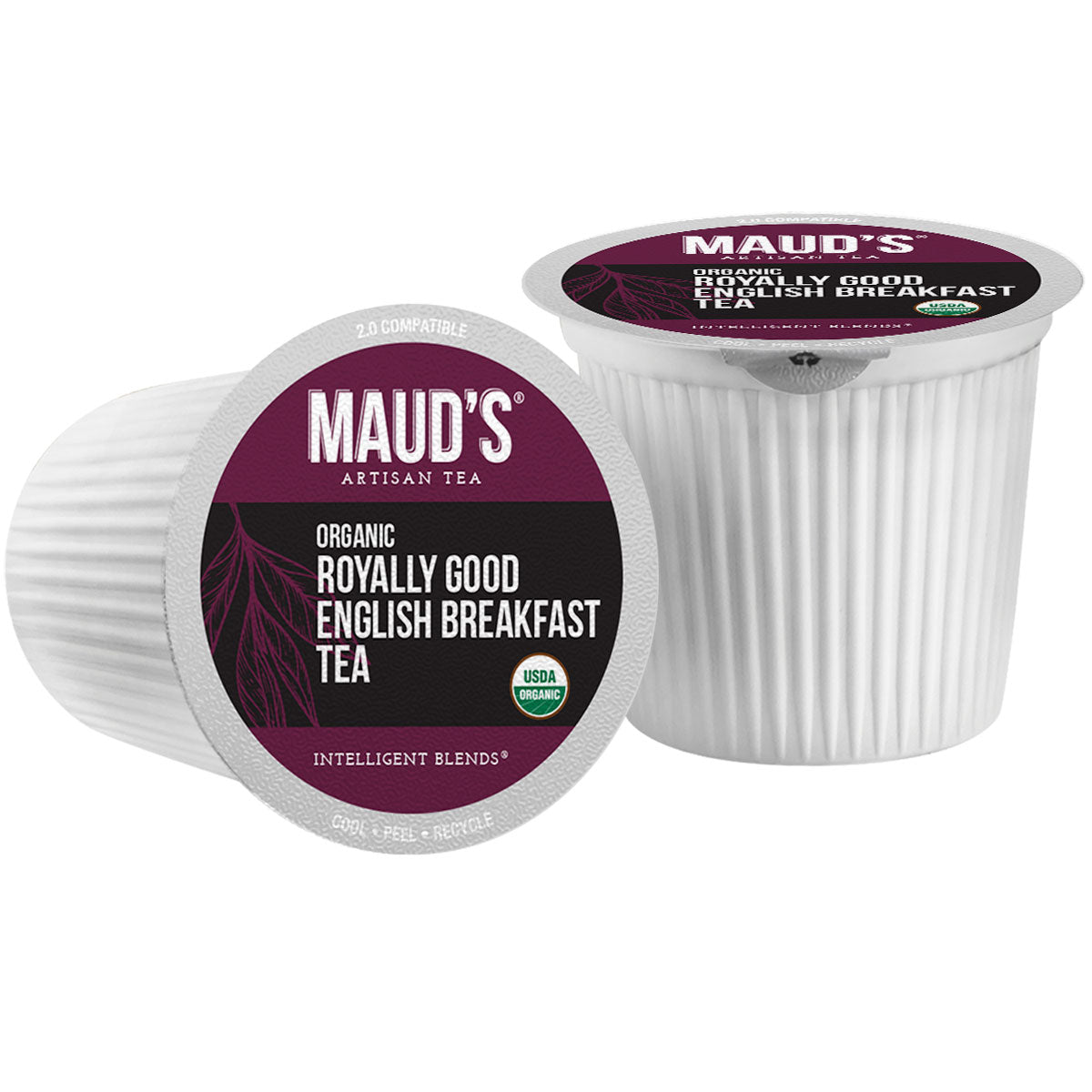 Organic English Breakfast Tea Pods by Maud's - Premium Loose Leaf Tea for Keurig & Nespresso - Perfect for Morning Boost & Afternoon Relaxation