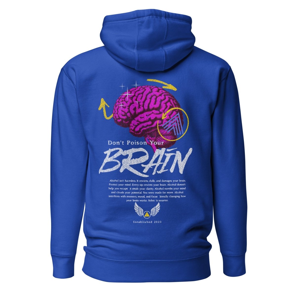 Brain Clarity Hoodie - Comfortable & Stylish Mental Wellness Apparel for Focus & Recovery - Perfect for Meditation, Yoga & Relaxation