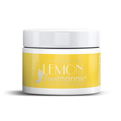 Footnanny Lemon Foot Cream - Moisturizing & Exfoliating Treatment for Cracked Heels, Dry & Dead Skin - Old Fashioned Invigorating Formula for Soft Feet - Perfect for Pedicures, After Workout & Daily Foot Care