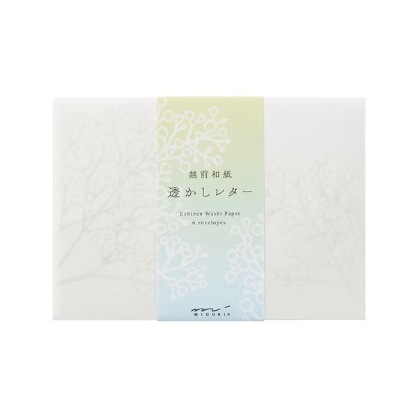 Premium Echizen Washi Paper Envelopes - Handmade Japanese Stationery for Letters, Greeting Cards & Wedding Invitations | Elegant Midori DESIGNPHIL Collection | Perfect for Gifts, Calligraphy & Special Occasions