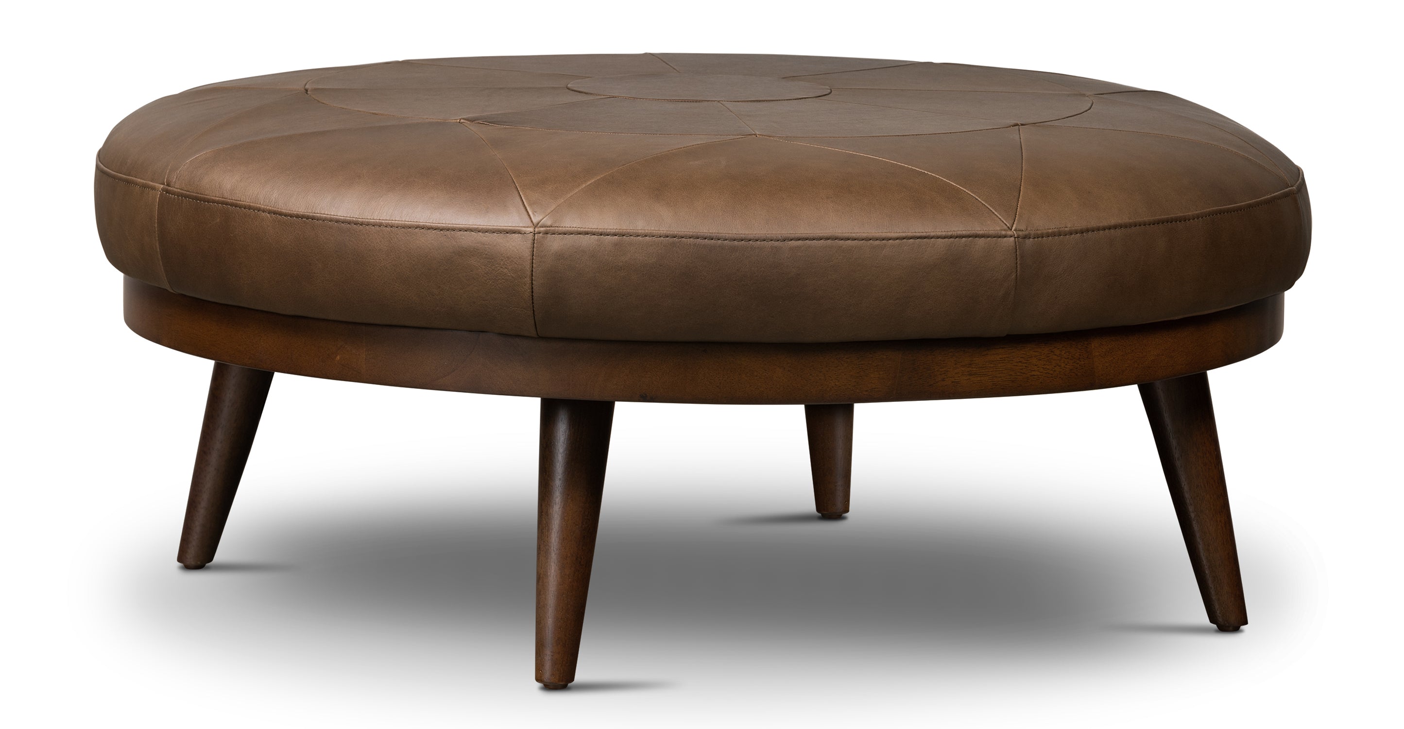 Premium Gio Leather Ottoman - Soft & Durable Footrest, Storage Bench, Living Room Decor - Perfect for Home, Office & Lounge Relaxation