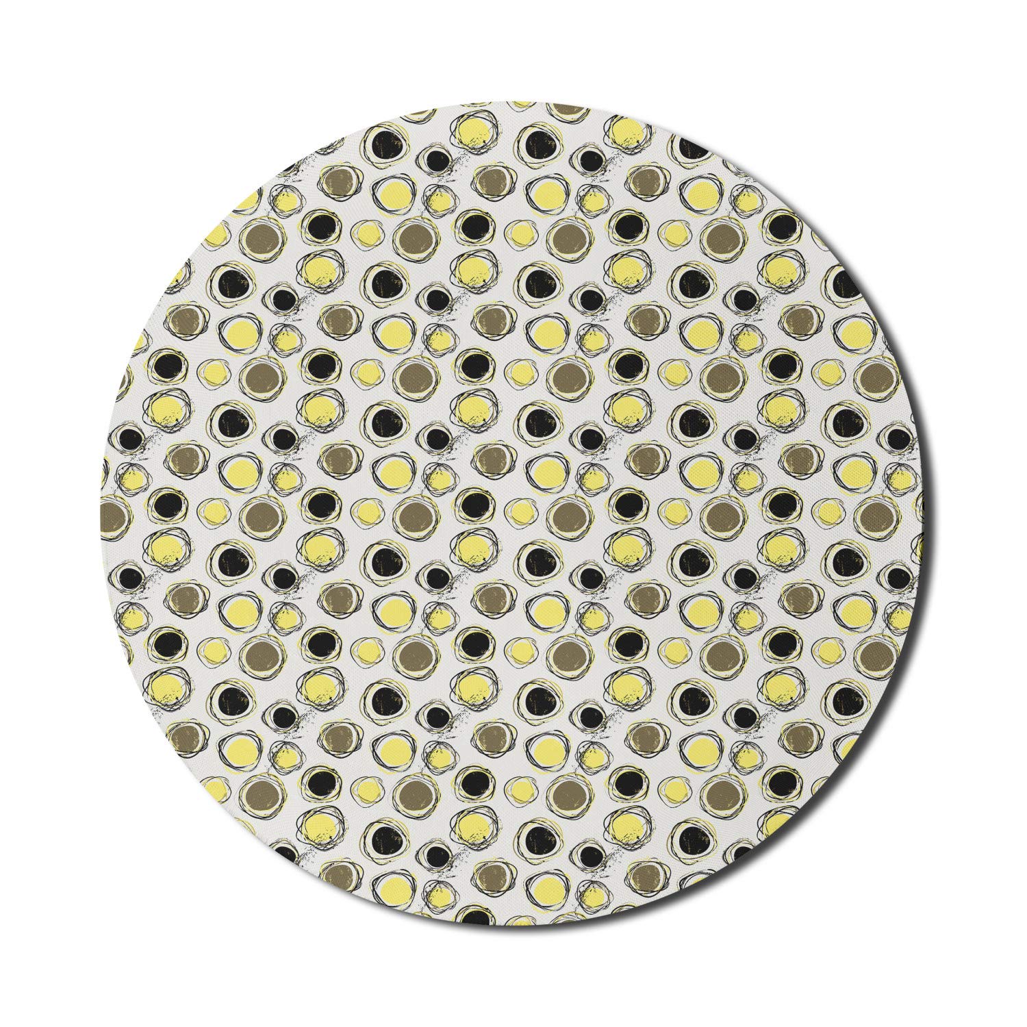 Ambesonne Yellow Non-Slip Rubber Gaming Mouse Pad - 8
