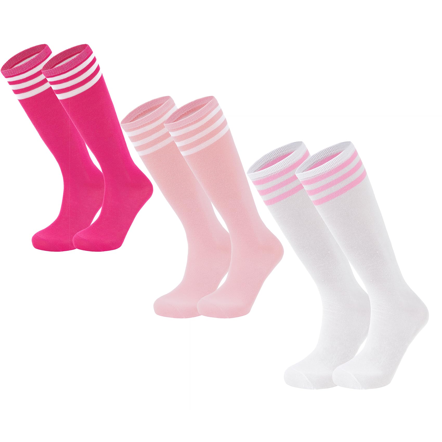 **Durio Youth Baseball Socks - Soft Cotton Long Socks for Toddler & Kids - Boys & Girls Soccer & Baseball Socks - Perfect for Sports, School & Everyday Wear**