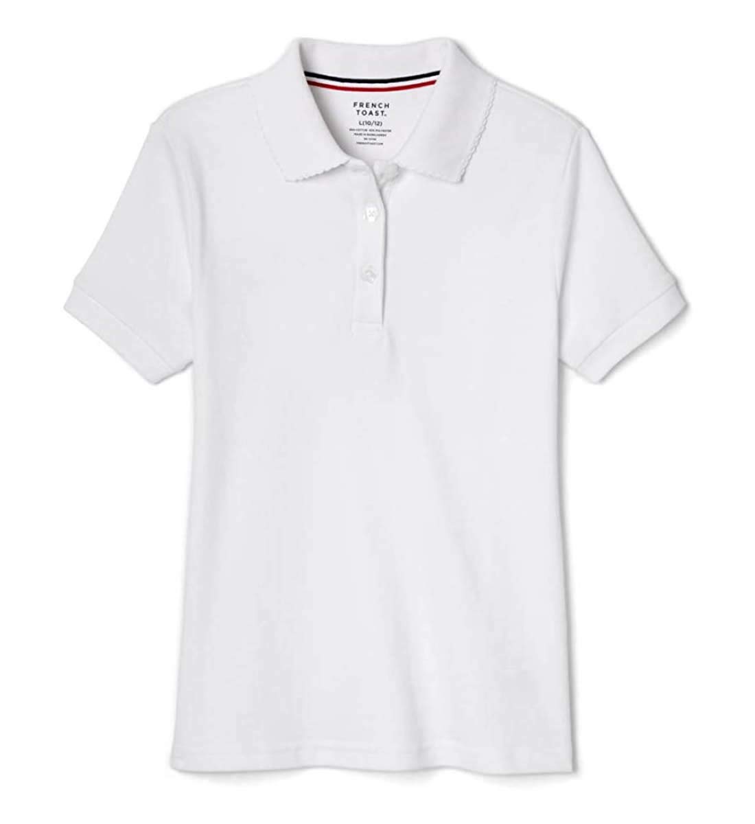French Toast Girls' Interlock Short Sleeve Polo Shirt 2-Piece Set - Comfortable School Uniform & Play Outfit for Toddlers