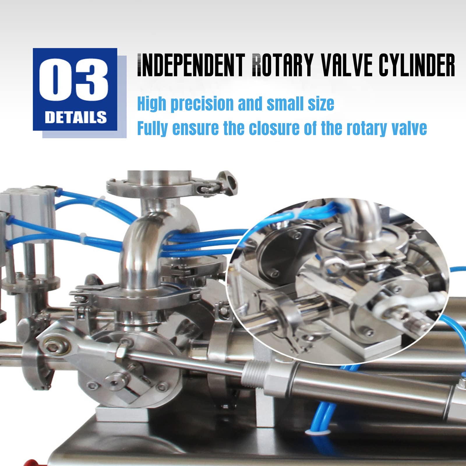 Stainless Steel Dual-Head Pneumatic Liquid & Paste Filling Machine for Toothpaste, Cream, Oil, Shampoo - Ideal for Cosmetics, Pharmaceuticals & Food Production Lines
