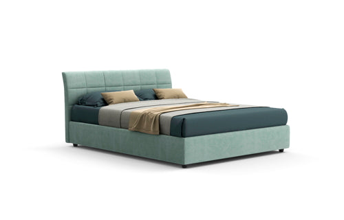 Novaluna Italy Berlino Bed - Premium Italian-Made Bed Frame for Modern Bedrooms | Perfect for Master Bedroom, Guest Room & Apartment