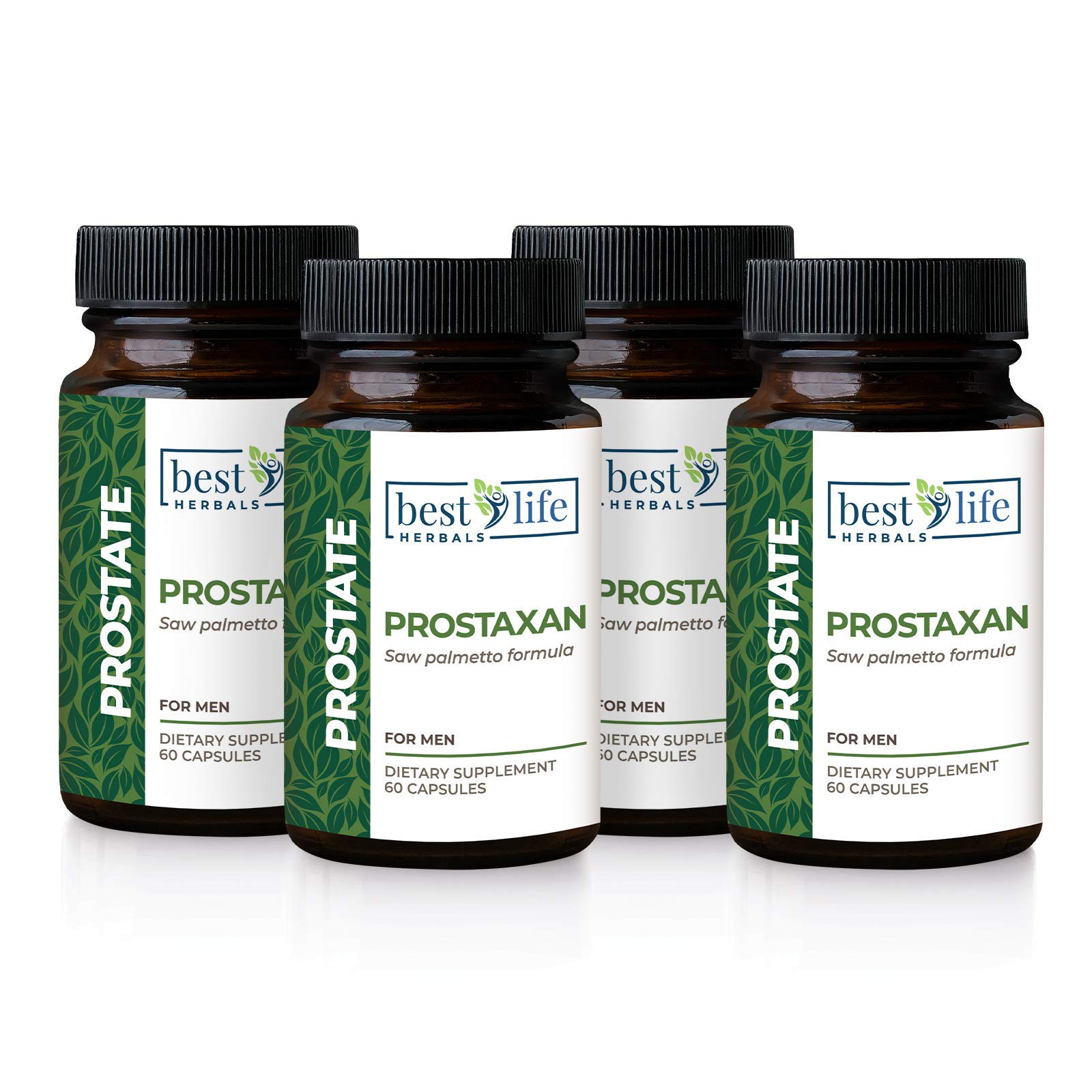 ProstaXan Saw Palmetto Supplement for Men's Prostate & Bladder Support - Natural Herbal Formula for Urinary Health - 4 Bottles (120 Capsules) - Supports Healthy Flow & Comfort - Perfect for Active Men & Seniors