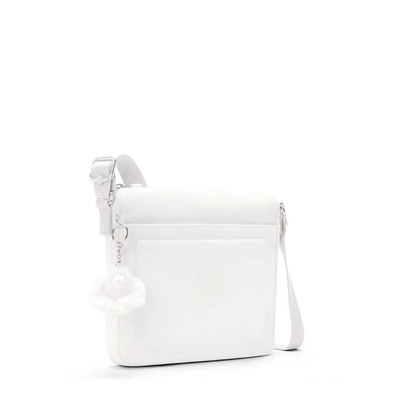 Kipling Sebastian Crossbody Bag - Lightweight & Durable Pure Alabaster Shoulder Purse for Women | Perfect for Travel, Work & Everyday Use
