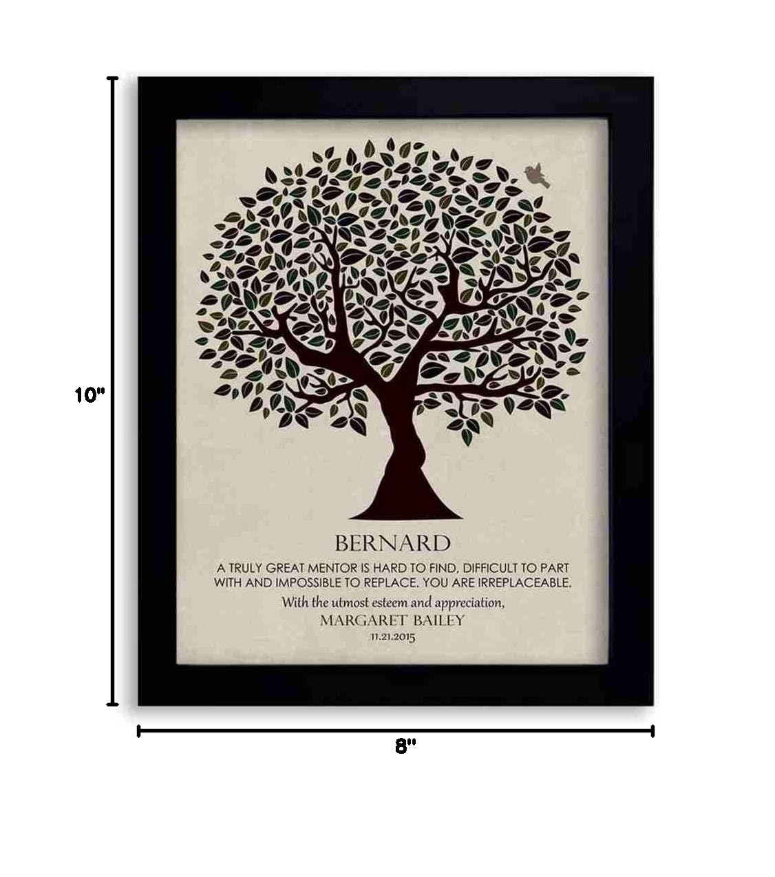 8x10 Framed Art Print - Premium Solid Wood Frame with Gift Wrapping - Perfect Gift for Boss, Mentor, Doctor, Teacher or Staff Appreciation - Inspirational Office & Home Decor (LTC-P1202)