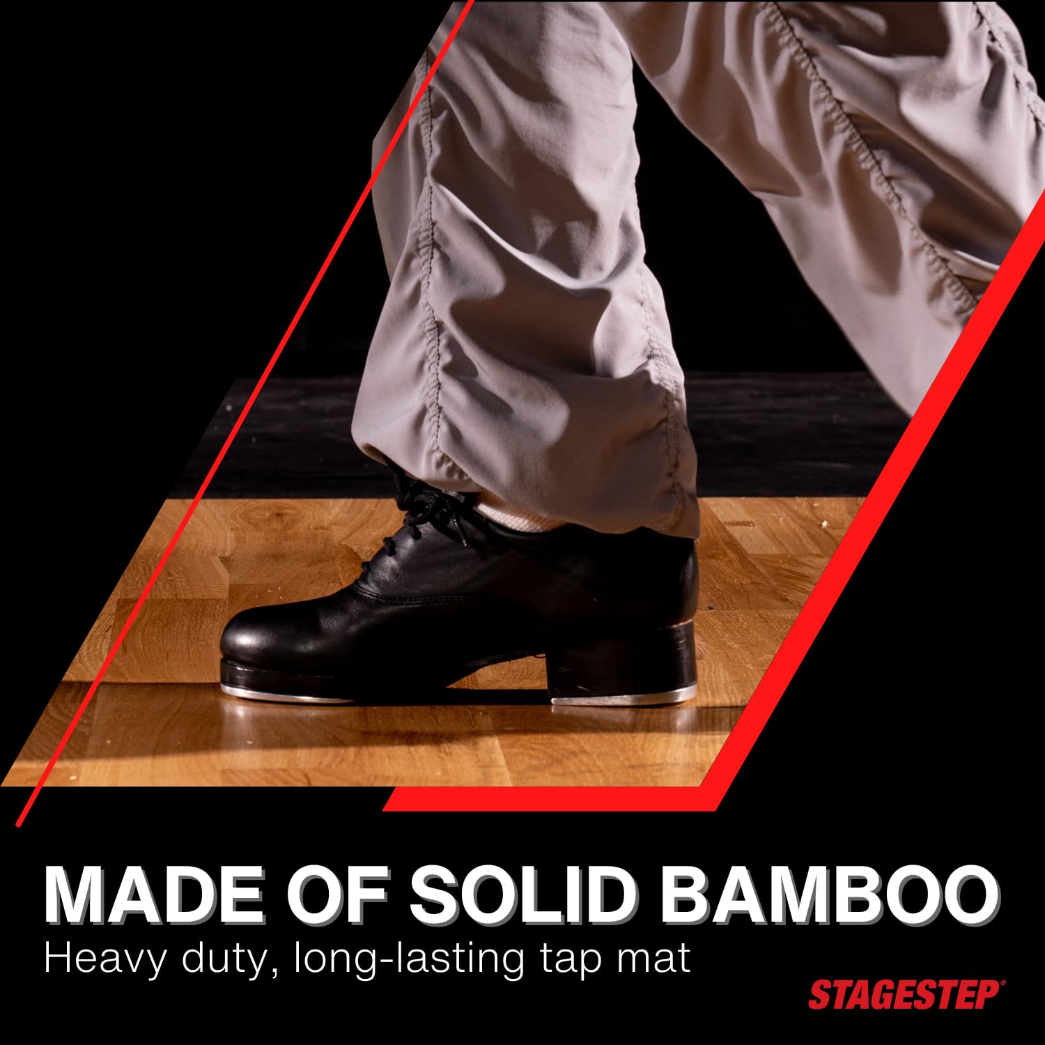 Professional & Student Bamboo Tap Dance Mat - Portable, Durable Multipurpose Tap Mat for Home, Studio & Stage Practice