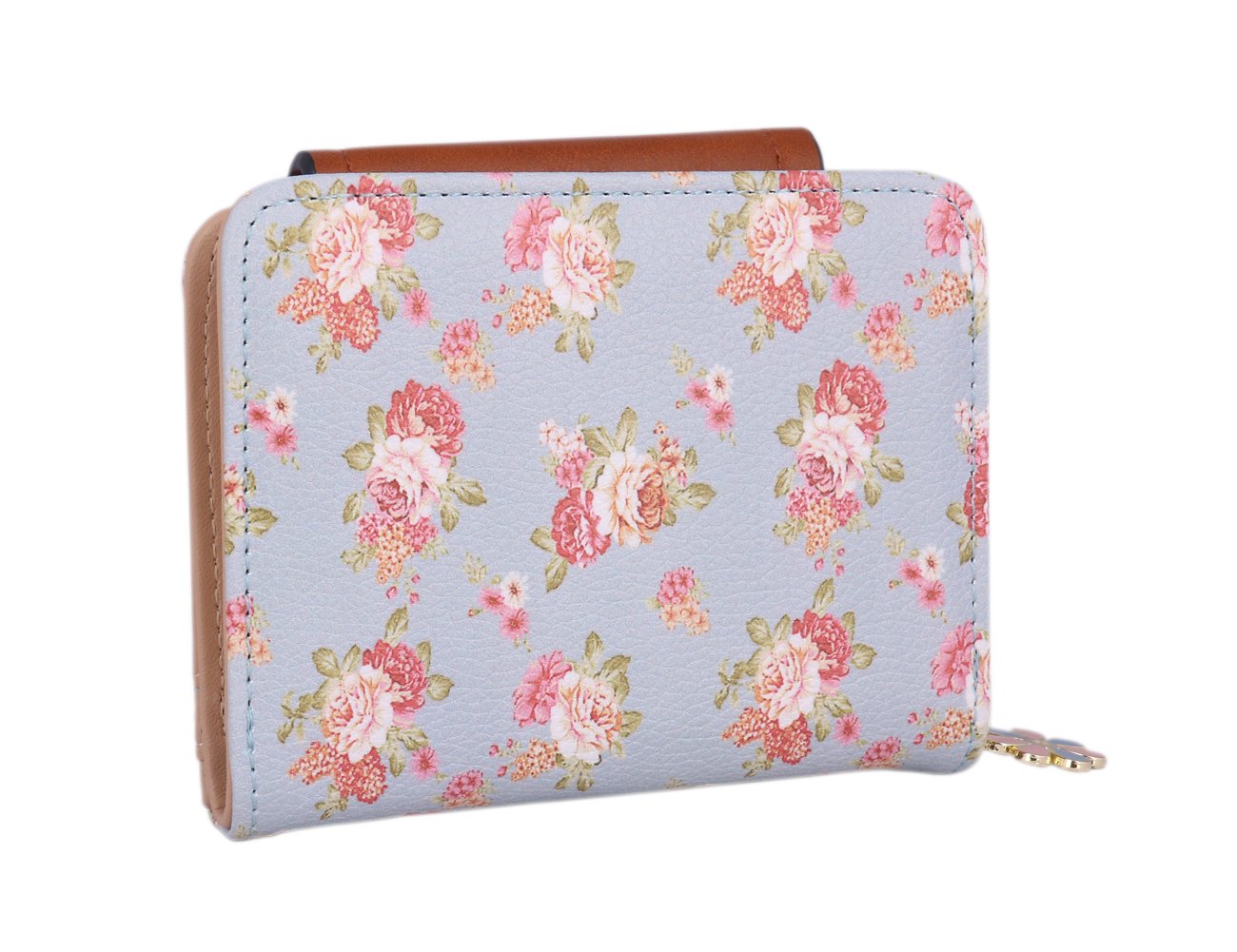 Women's Small Floral Wallet - Slim Coin Purse & Card Holder for Everyday Use, Travel, and Gifts