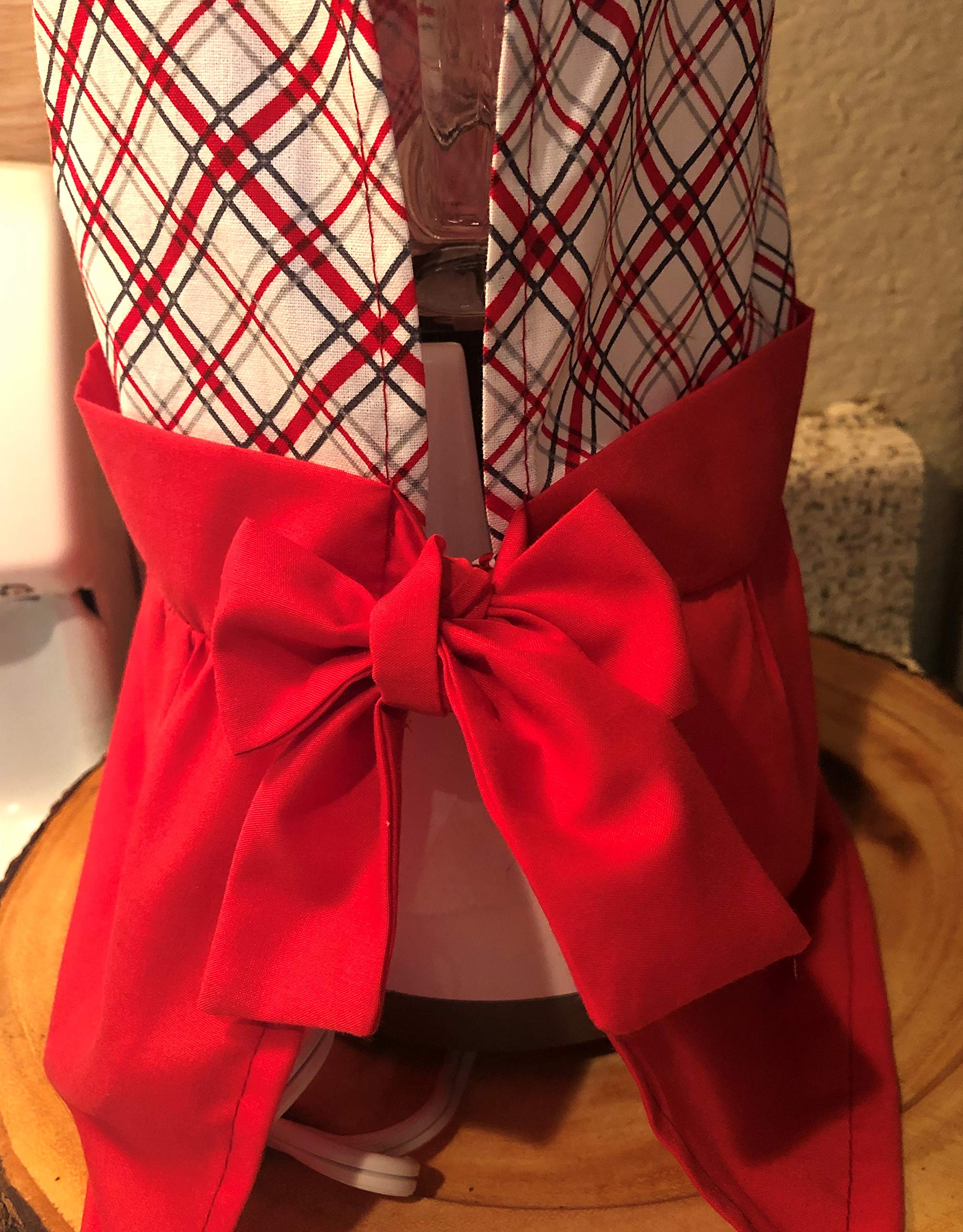 Embroidered Apple OSTER Blender Cover with Bow for Kitchen Decor