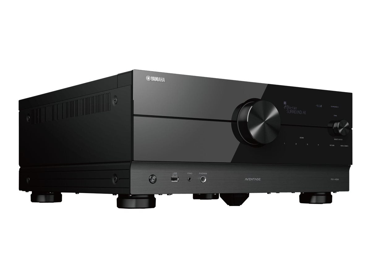 Yamaha RX-A8A 9.2-Channel AV Receiver - Premium Home Theater System with Dolby Atmos & DTS:X - Perfect for Movie Nights & Music Listening