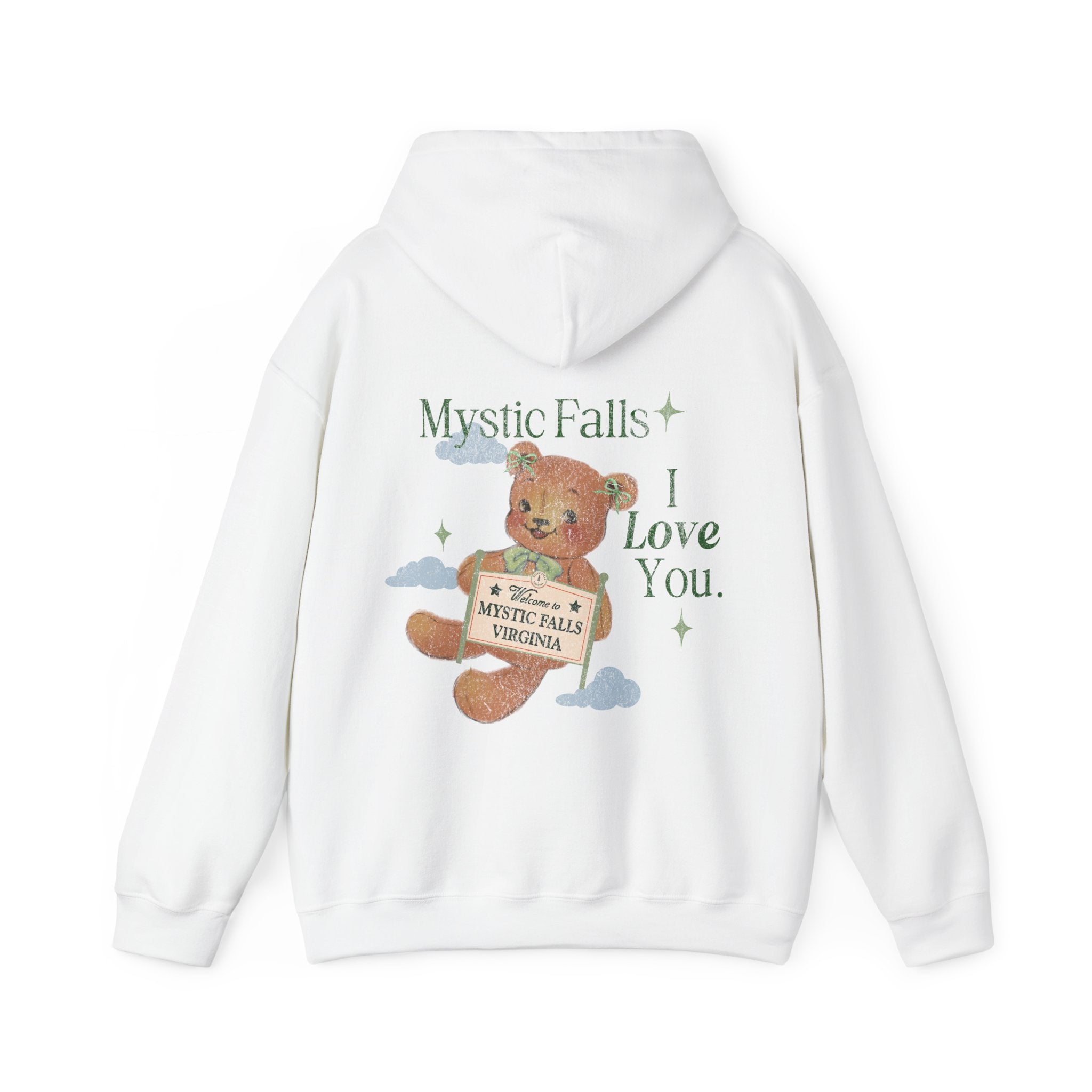 Mystic Falls ILY Hoodie - Soft & Cozy Pullover Sweatshirt for Women & Men | Perfect for Casual Wear, Outfits & Gifts
