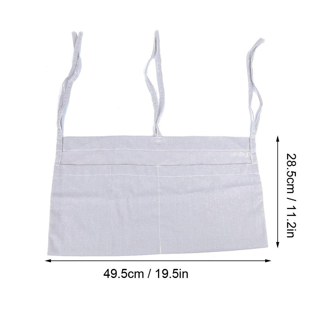 Gray Baby Nursery Organizer - Hanging Cloth Toy Storage Pouch for Crib, Stroller & Nursery Organization | Perfect for Diapers, Pacifiers & Baby Essentials