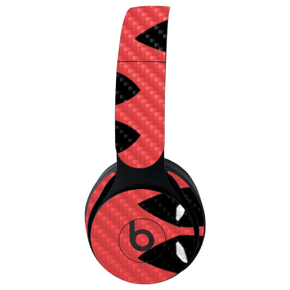 MightySkins Carbon Fiber Skin for Beats Solo Pro Wireless Headphones - Dead Eyes Pool Design | Protective Durable Textured Vinyl Wrap | Easy to Apply & Remove | Made in USA | Perfect for Gym, Travel & Daily Use